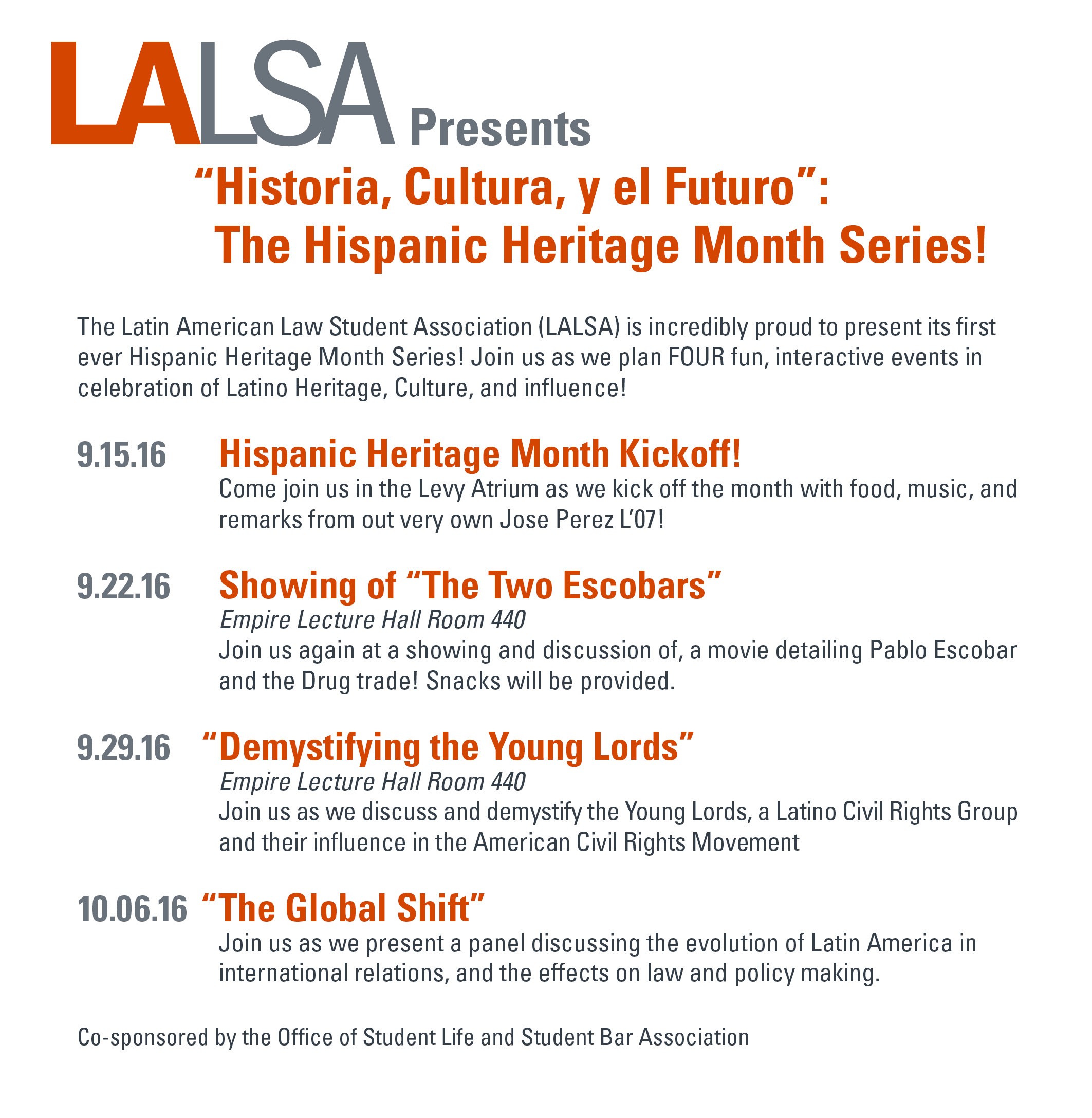 LALSA event for HHM